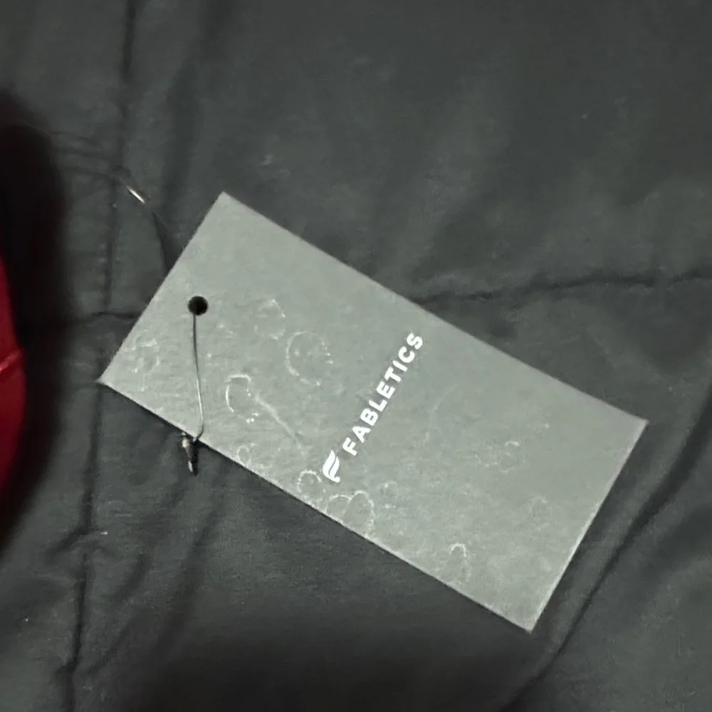 Fabletics Red Zip Travel Pouch Bag | New With Tags